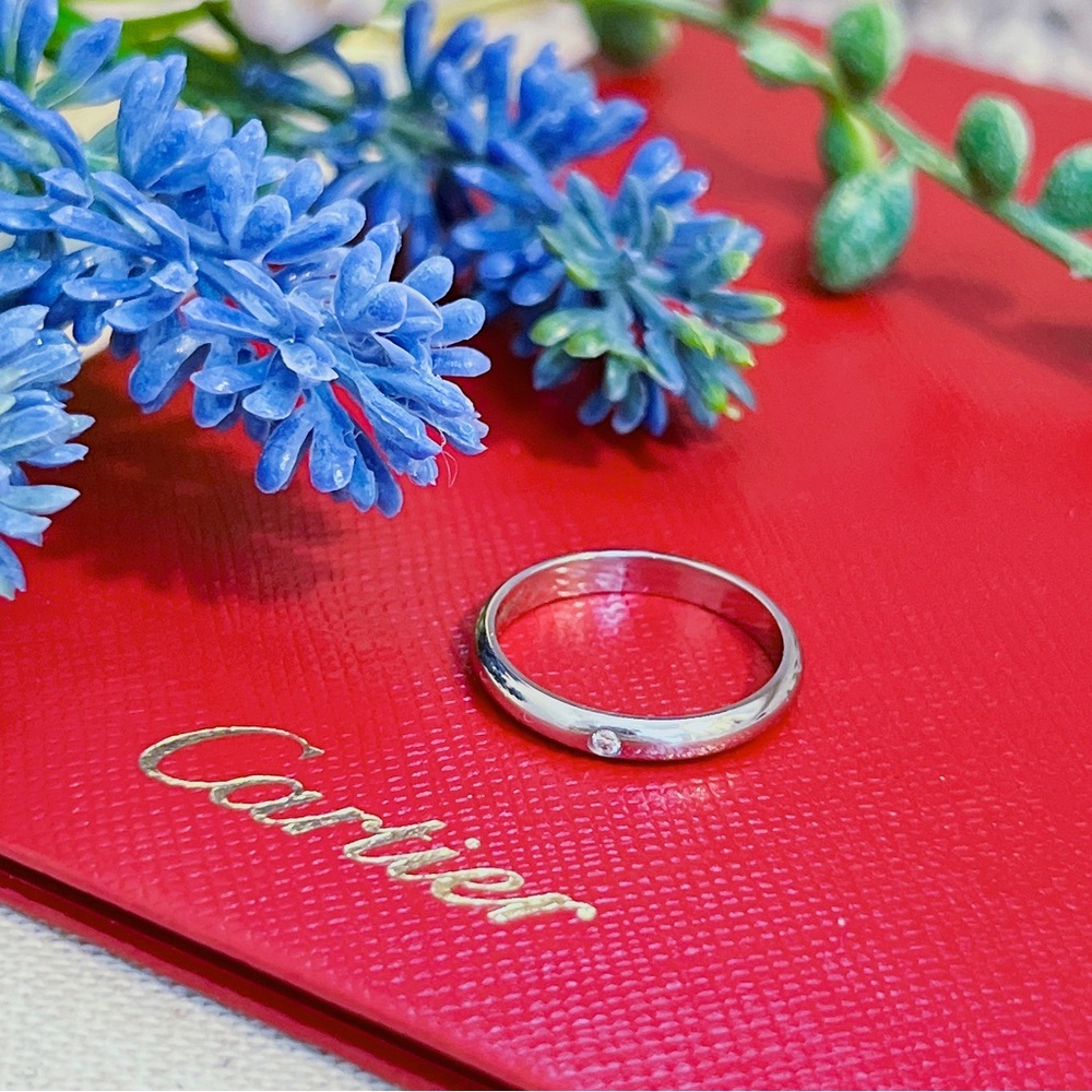 Cartier 1895 Wedding Band with a Diamond